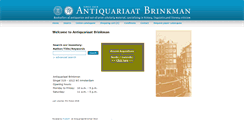 Desktop Screenshot of antiquariaatbrinkman.nl