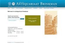 Tablet Screenshot of antiquariaatbrinkman.nl